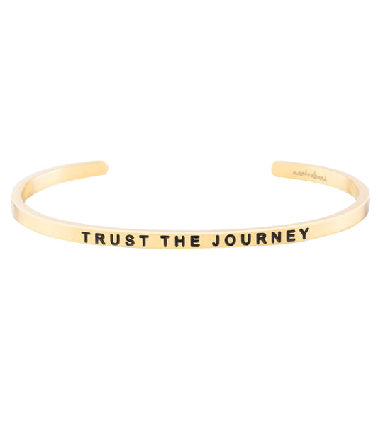 Mantraband Trust The Journey Bracelet Yellow Gold